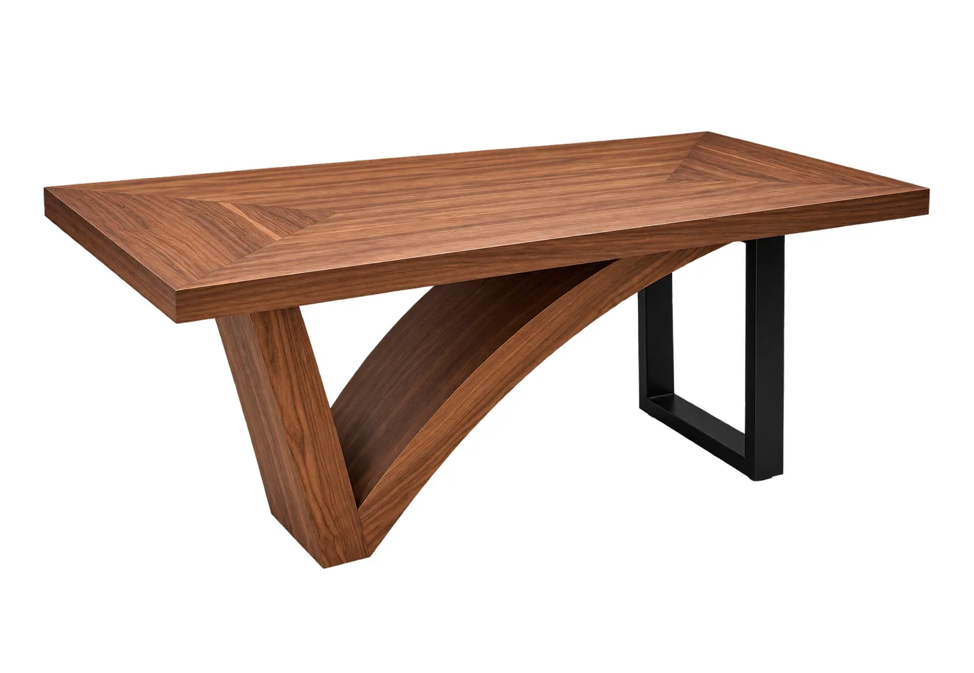 Mesa Rectangular Varenna Chapa Nogal 1.80 m